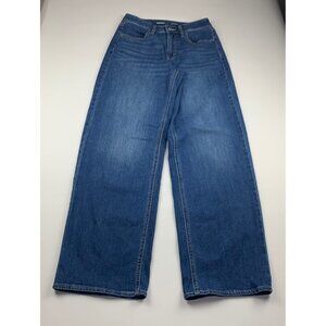 Old Navy New Moon Blue Denim WOW High Rise Wide Leg Jeans 2
